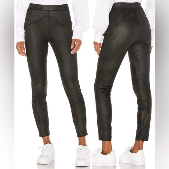 Free People Pants - Free People midnight vegan suede skinny pant S